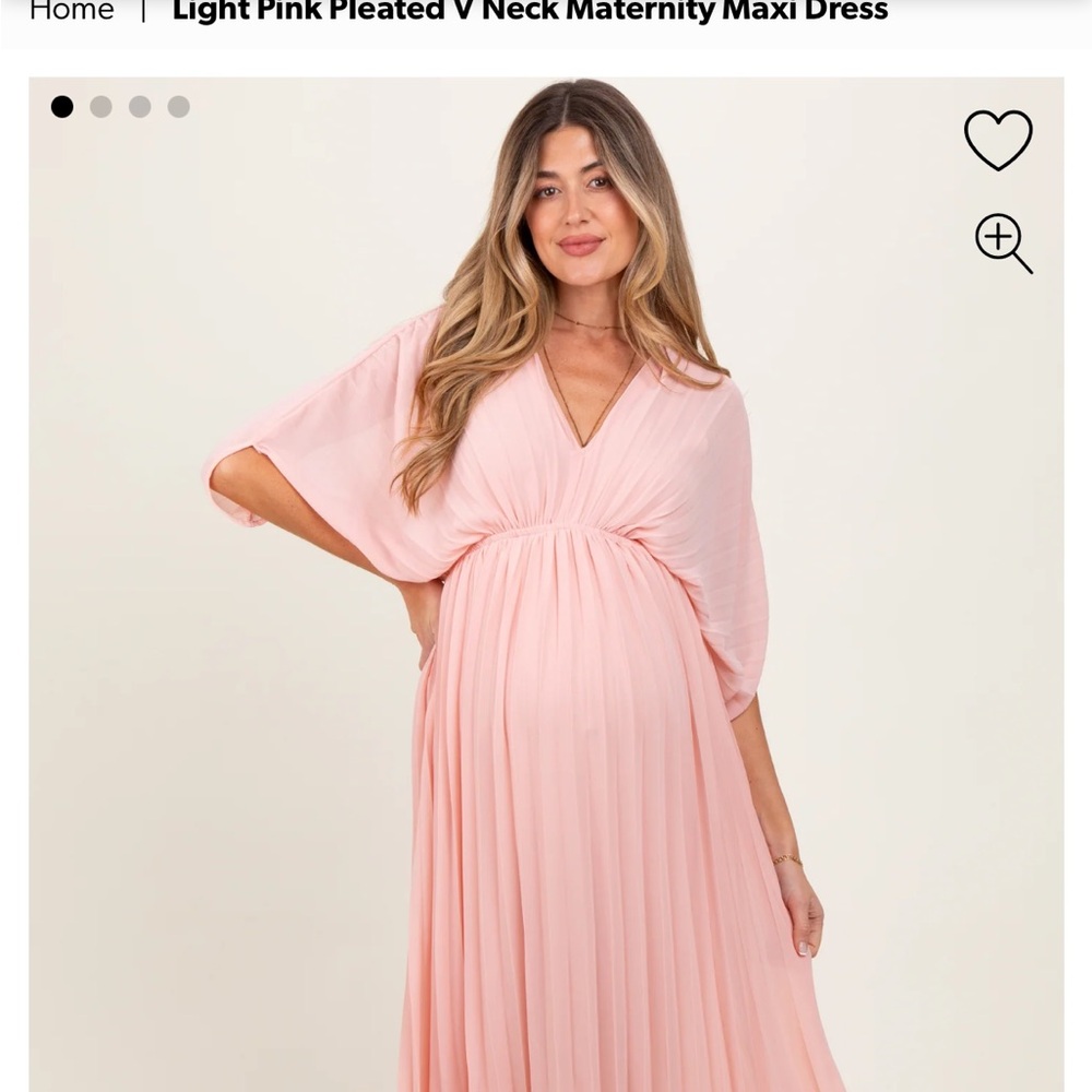 Pinkblush Blush Pink V-Neck Maxi Dress